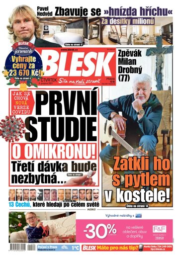 Obálka e-magazínu Blesk 9.12.2021