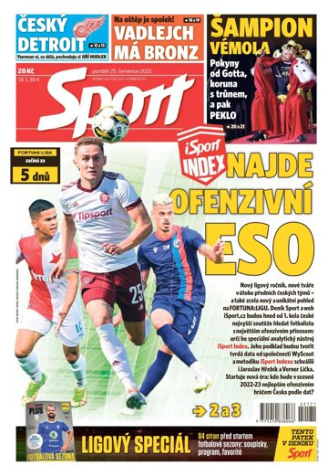 Obálka e-magazínu Sport 25.7.2022