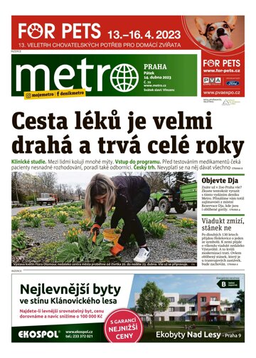 Obálka e-magazínu deník METRO 14.4.2023