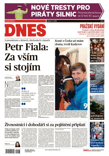 Obálka e-magazínu MF Dnes 17.5.2023