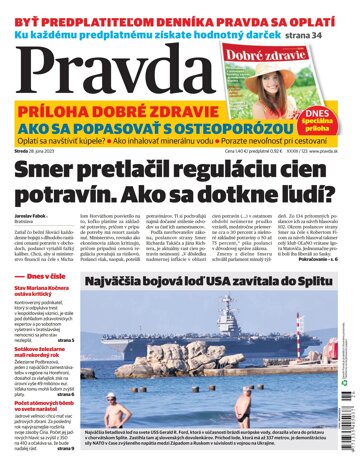 Obálka e-magazínu Pravda 28. 6. 2023