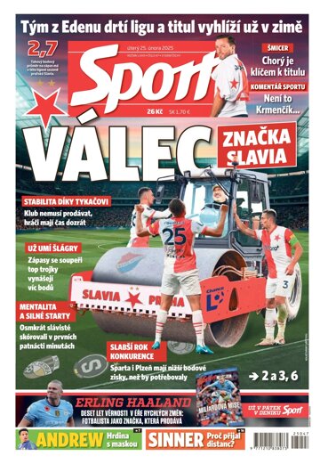 Obálka e-magazínu Sport 25.2.2025