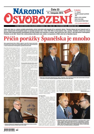 Obálka e-magazínu Národní Osvobození 23/2015