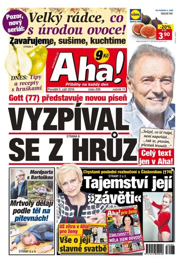 Obálka e-magazínu AHA! 5.9.2016