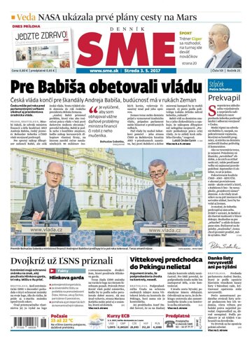 Obálka e-magazínu SME 3.5.2017