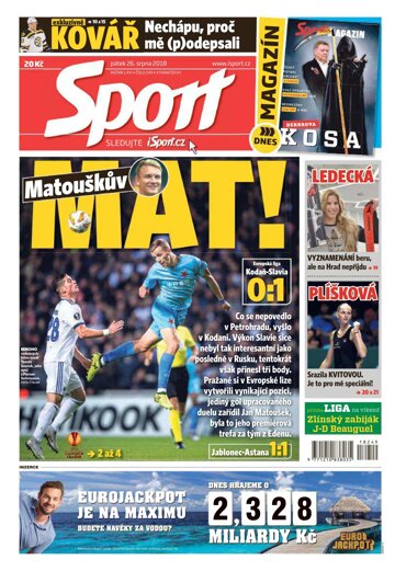 Obálka e-magazínu Sport 26.10.2018