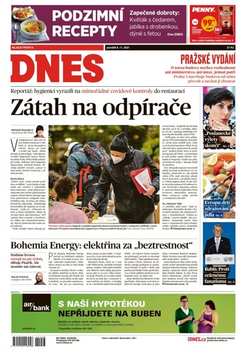 Obálka e-magazínu MF Dnes 8.11.2021