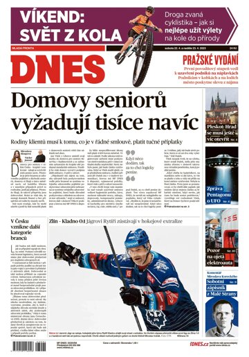 Obálka e-magazínu MF Dnes 22.4.2023