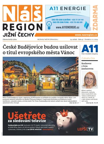 Obálka e-magazínu Náš Region - Jižní Čechy 47/2024