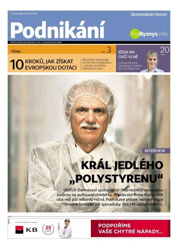 Obálka e-magazínu Hospodářské noviny - příloha 071 - 13.4.2015 Podnikani