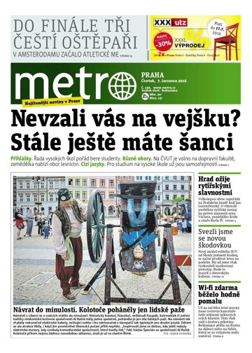 Obálka e-magazínu deník METRO 7.7.2016