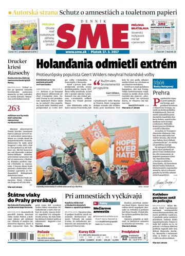 Obálka e-magazínu SME 17.3.2017