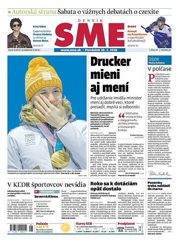 Obálka e-magazínu SME 19.2.2018