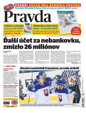 Obálka e-magazínu Pravda 18. 5. 2019