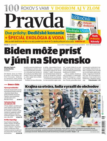 Obálka e-magazínu Pravda 20. 4. 2021