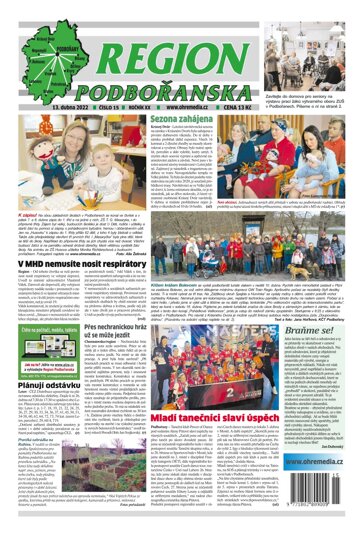 Obálka e-magazínu Region Podbořanska 15/2022