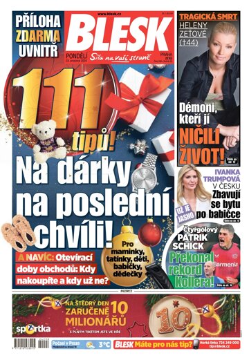 Obálka e-magazínu Blesk 23.12.2024