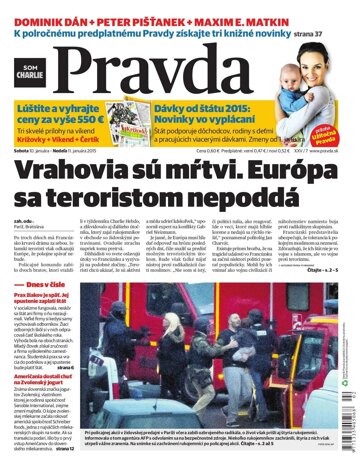 Obálka e-magazínu Pravda 10. 1. 2015