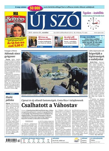 Obálka e-magazínu Új Szó 28.3.2015