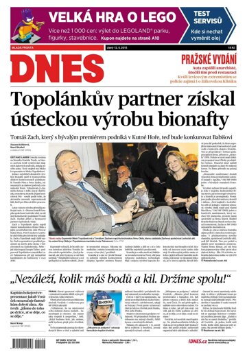 Obálka e-magazínu MF Dnes 12.5.2015