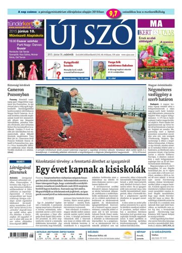 Obálka e-magazínu Új Szó 18.6.2015