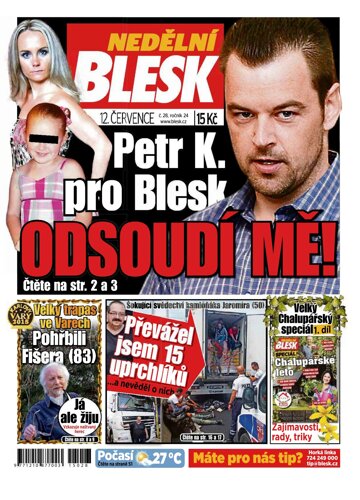 Obálka e-magazínu Nedělní Blesk 12.7.2015