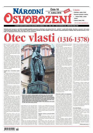 Obálka e-magazínu Národní Osvobození 10/2016