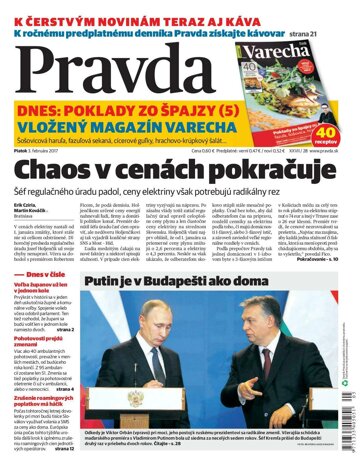 Obálka e-magazínu Pravda 3. 2. 2017