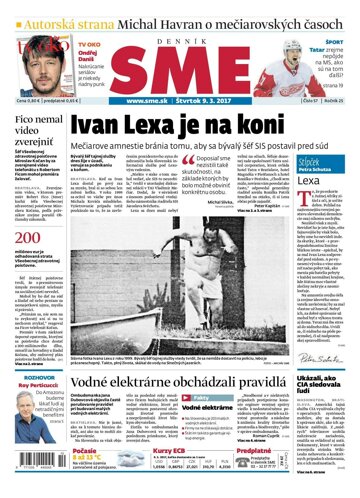 Obálka e-magazínu SME 9.3.2017