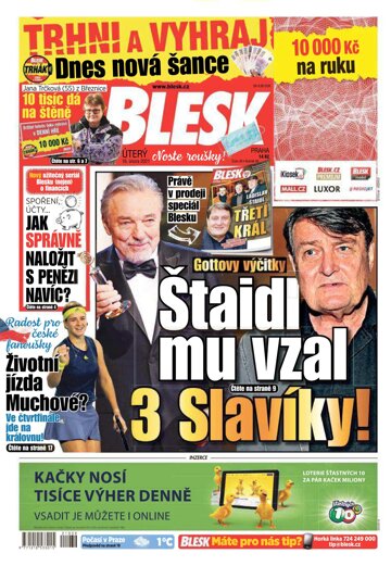 Obálka e-magazínu Blesk 16.2.2021