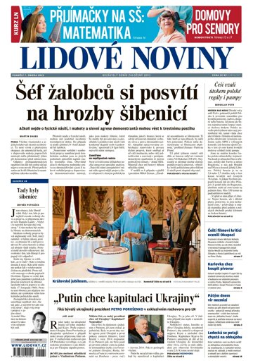 Obálka e-magazínu Lidové noviny 7.2.2022