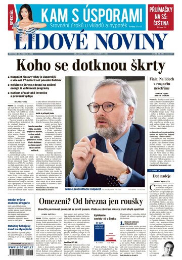 Obálka e-magazínu Lidové noviny 10.2.2022