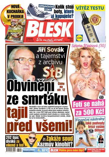 Obálka e-magazínu Blesk 22.8.2023