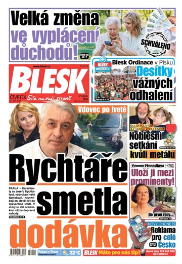 Obálka e-magazínu Blesk 14.9.2023