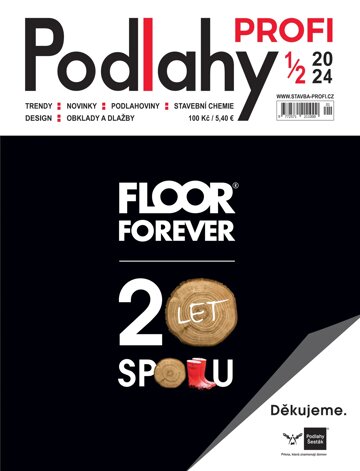 Obálka e-magazínu PODLAHY Profi 1-2/2024