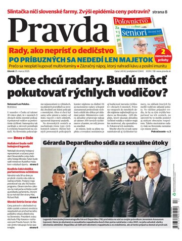 Obálka e-magazínu Pravda 25. 3. 2025