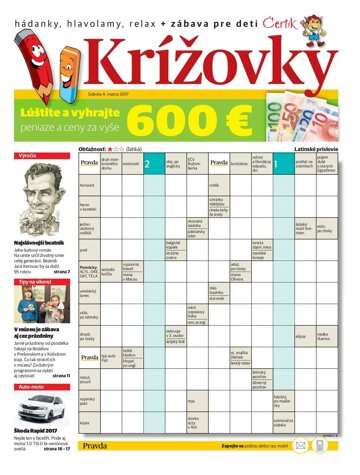 Obálka e-magazínu Krížovky 4.3.2017