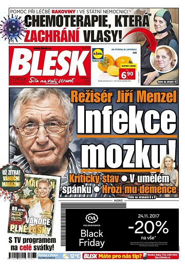 Obálka e-magazínu Blesk 23.11.2017