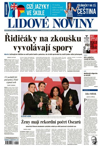 Obálka e-magazínu Lidové noviny 26.2.2019