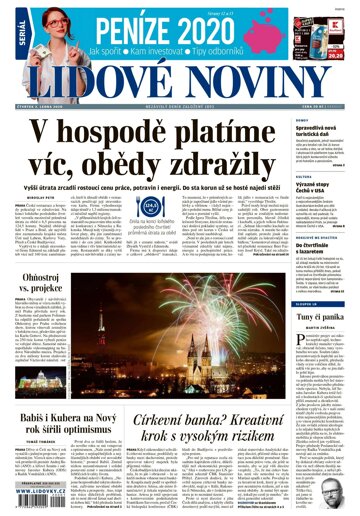 Obálka e-magazínu Lidové noviny 2.1.2020