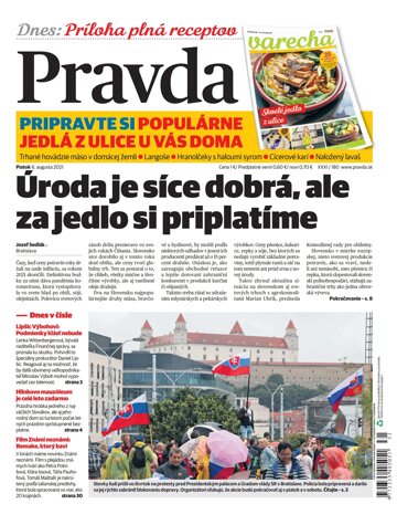 Obálka e-magazínu Pravda 6. 8. 2021