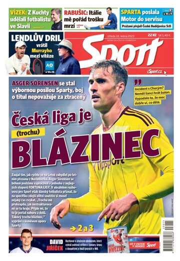 Obálka e-magazínu Sport 18.1.2023