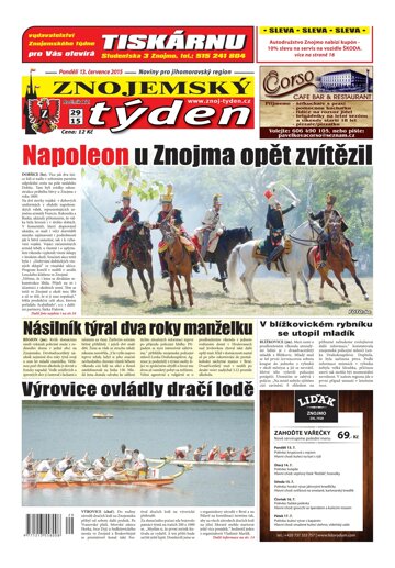 Obálka e-magazínu Znojemský týden 29 / 2015