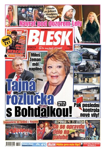 Obálka e-magazínu Blesk 25.2.2023