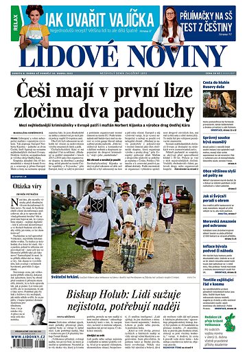 Obálka e-magazínu Lidové noviny 8.4.2023