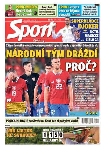 Obálka e-magazínu Sport 12.9.2023