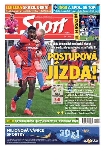 Obálka e-magazínu Sport 21.2.2025