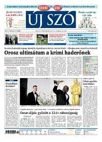 Obálka e-magazínu Új Szó 4.3.2014