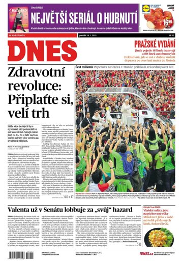 Obálka e-magazínu MF Dnes 19.1.2015