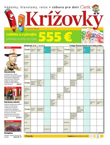 Obálka e-magazínu Krížovky 30. 5. 2015